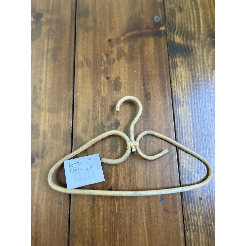 Rattan Clothes Hanger Boho Decor‎ Natural Woven Vintage Style